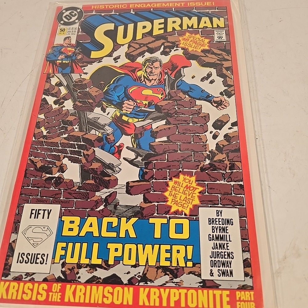 Superman #50 December 1990 DC Comics Comic Book